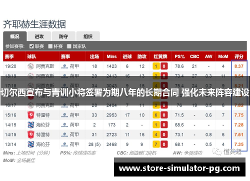 切尔西宣布与青训小将签署为期八年的长期合同 强化未来阵容建设